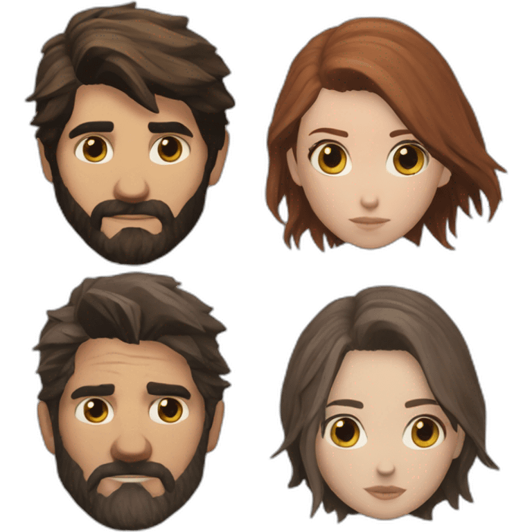 joel and ellie the last of us emoji