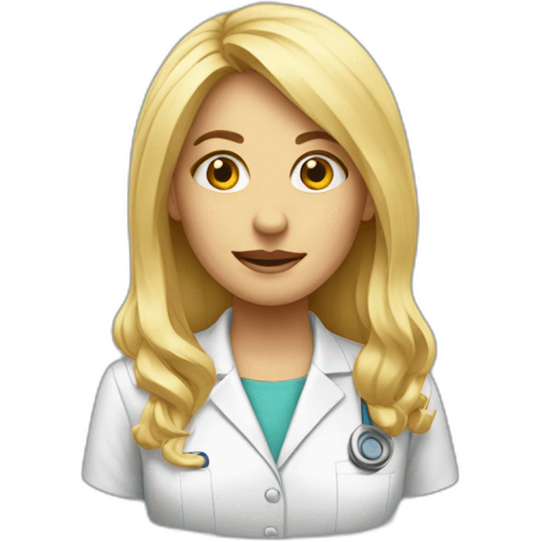 Psycologist girl blone emoji