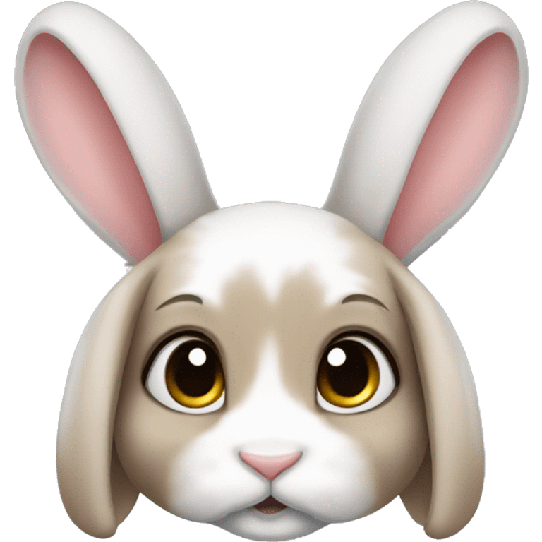 Lop-eared cute rabbit emoji