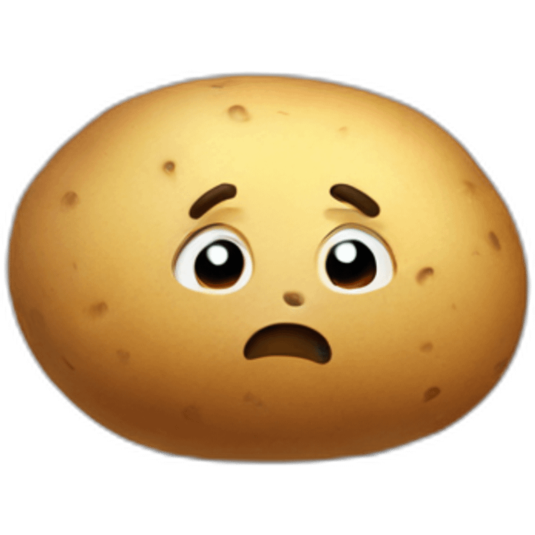 sad potato emoji