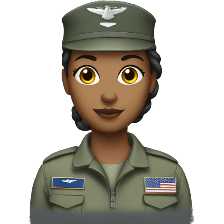 Female airforce soldier emoji