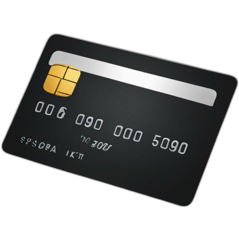 credit card black emoji