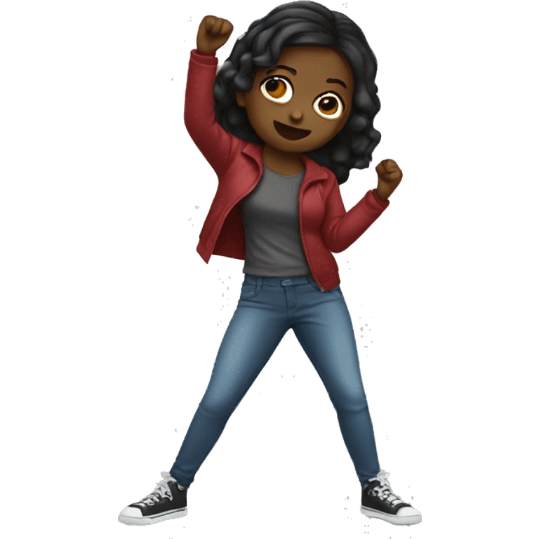 black girl dab emoji