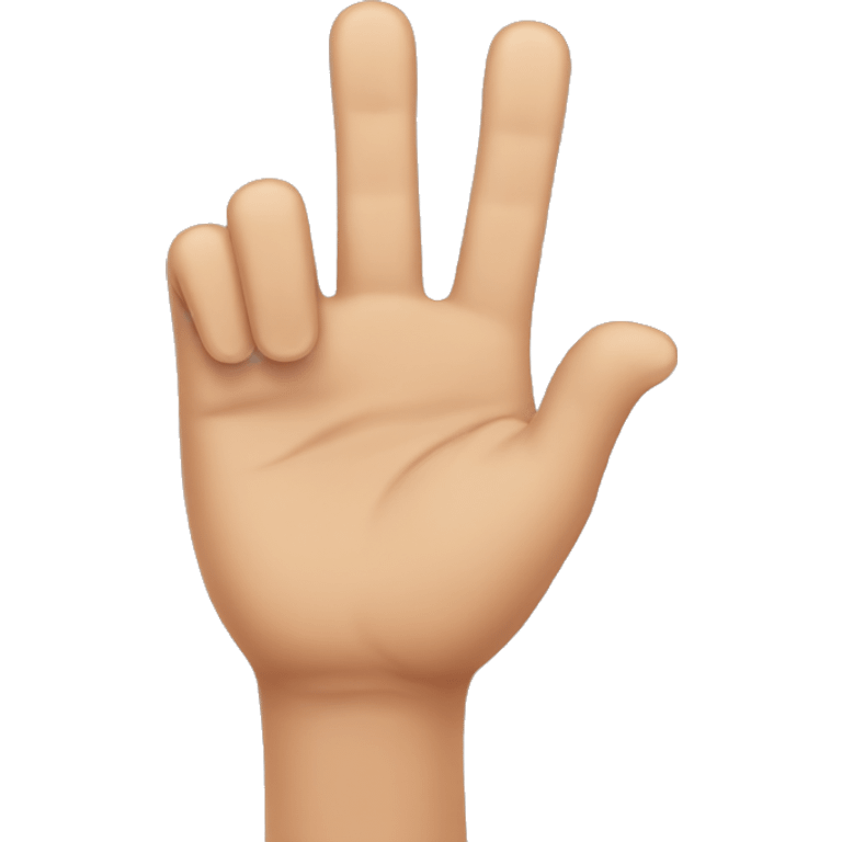 two last fingers emoji