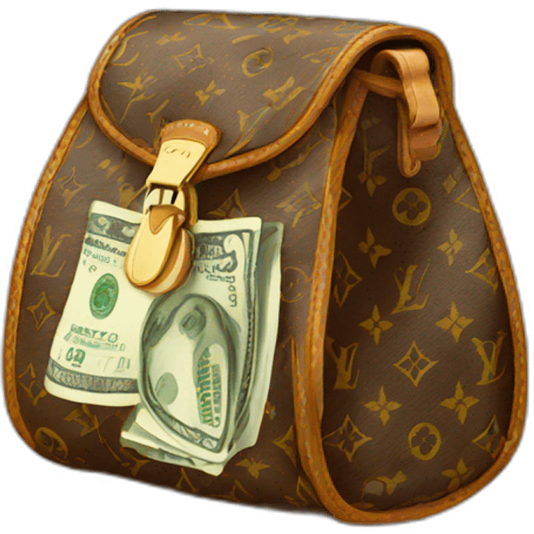 Louis Vuitton money emoji