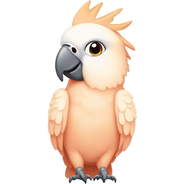 peach colored cockatoo emoji