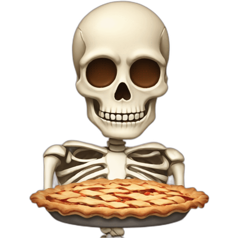 skeleton pie emoji