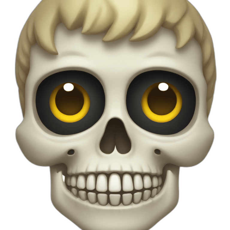 friendly skull emoji