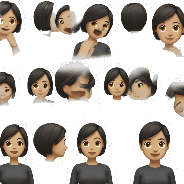 Short hair filipina emoji