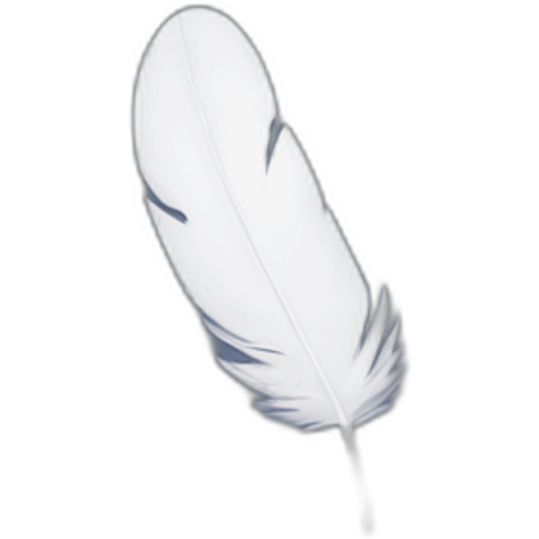 white feather inkpot emoji