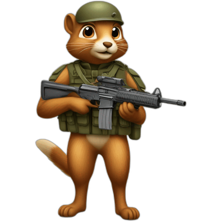 squirel soldier with a rifle emoji