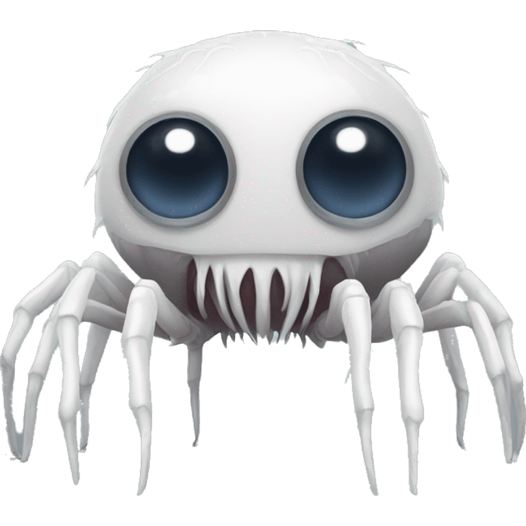 white phasm spider monster front view emoji