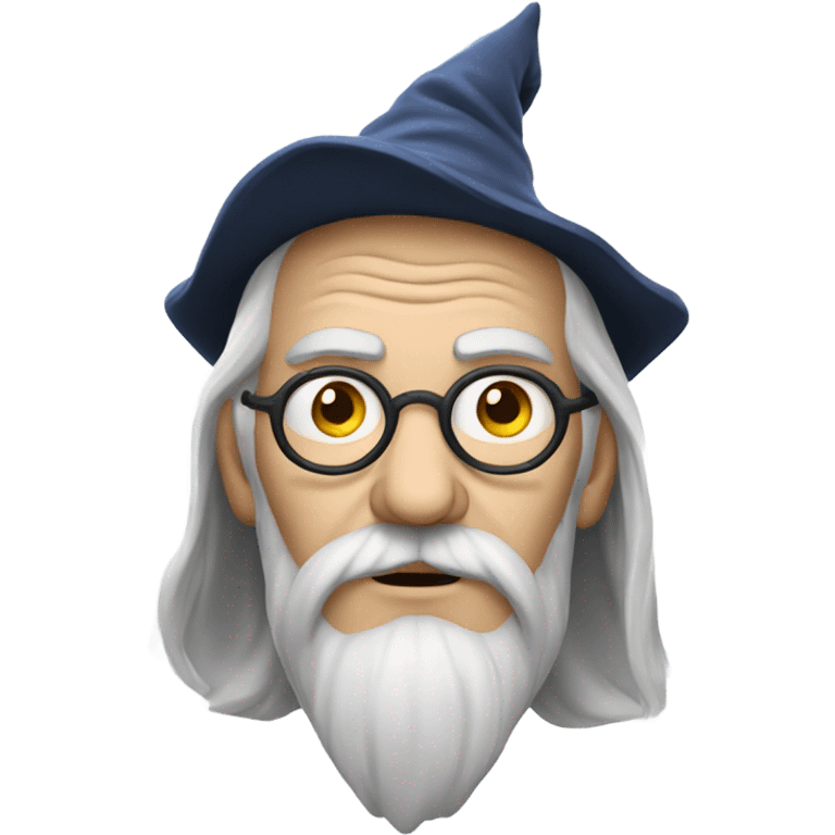 Wizard who looks like he has not slept in weeks emoji