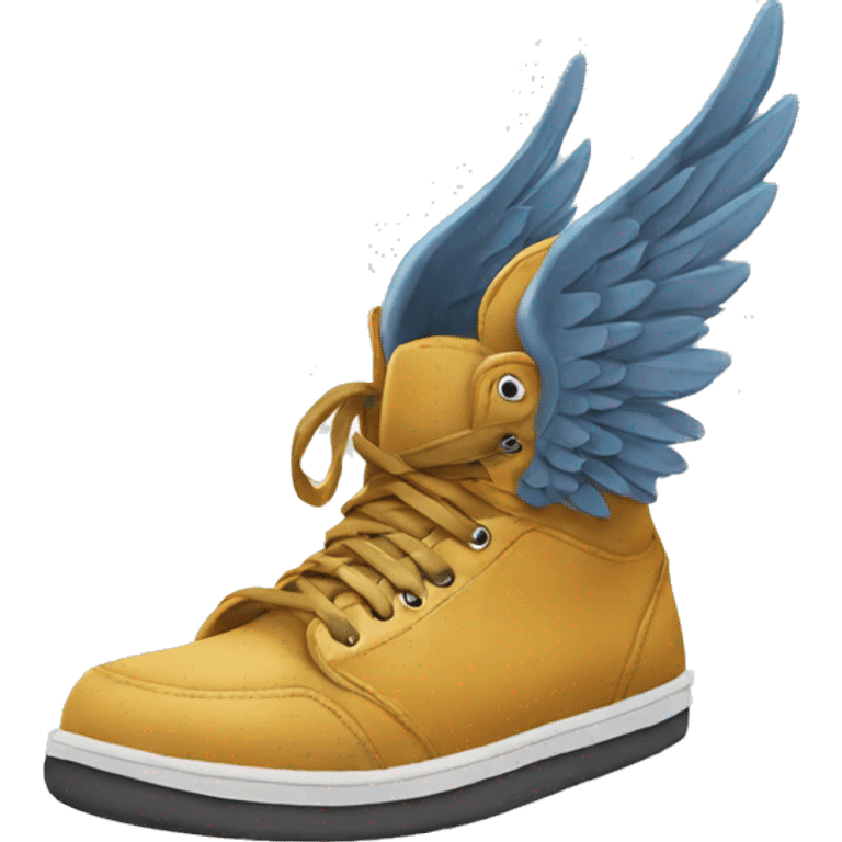 winged shoe emoji