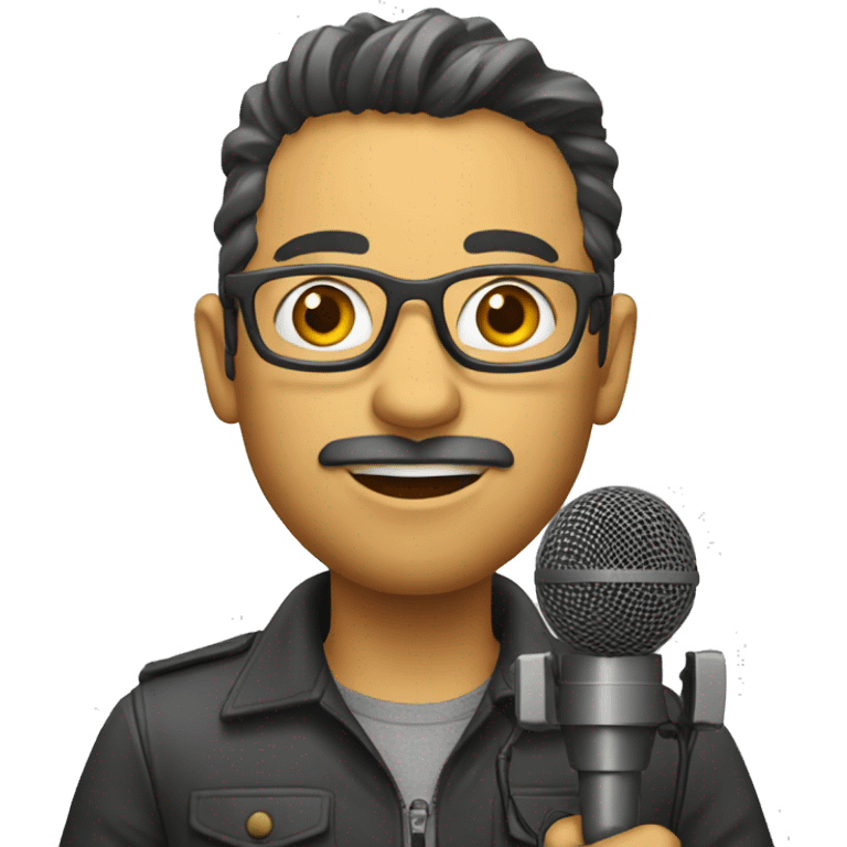 journalist with a microfon emoji