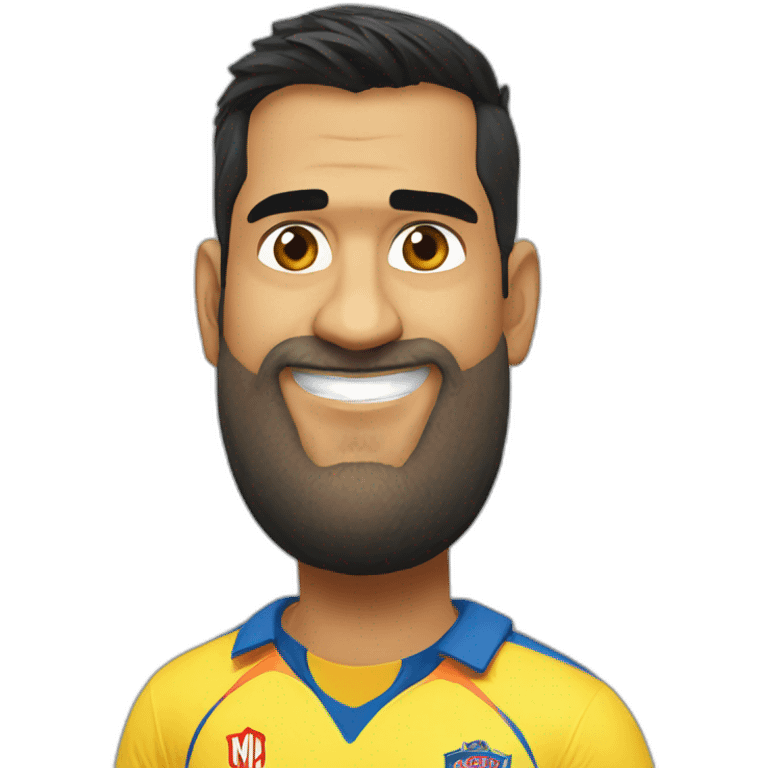 CSK Ms dhoni emoji