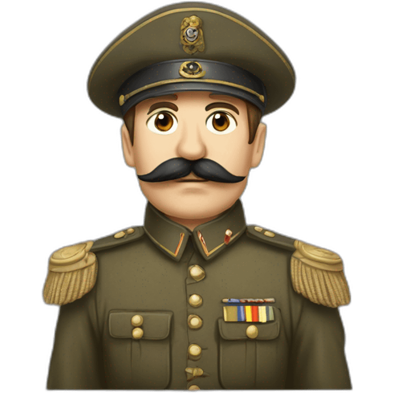 allemand moustachu de la seconde guerre mondiale emoji