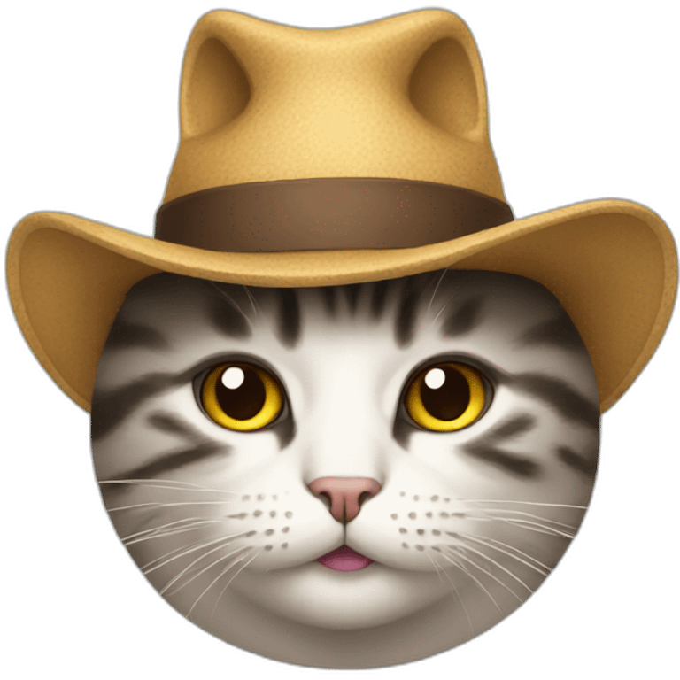 a cat with a hat emoji