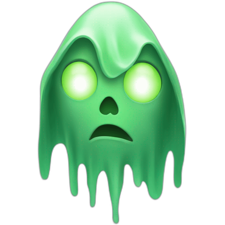 Green ghost emoji