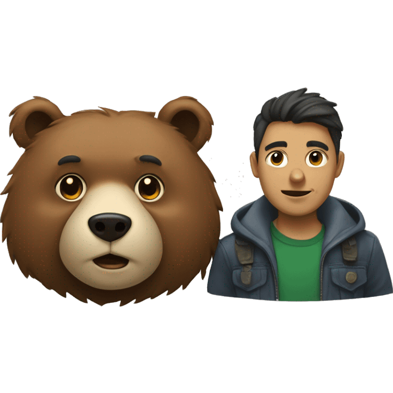 Bear and viski emoji