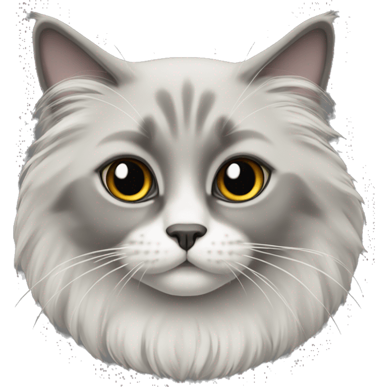 grey ragdoll cat emoji