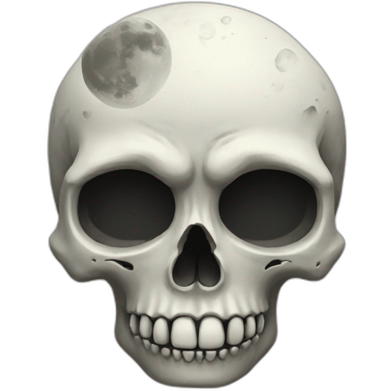 Moon-skull emoji