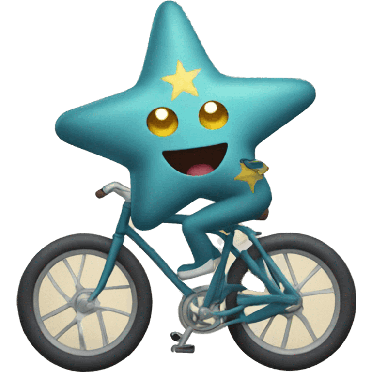 staryu riding bicycle emoji