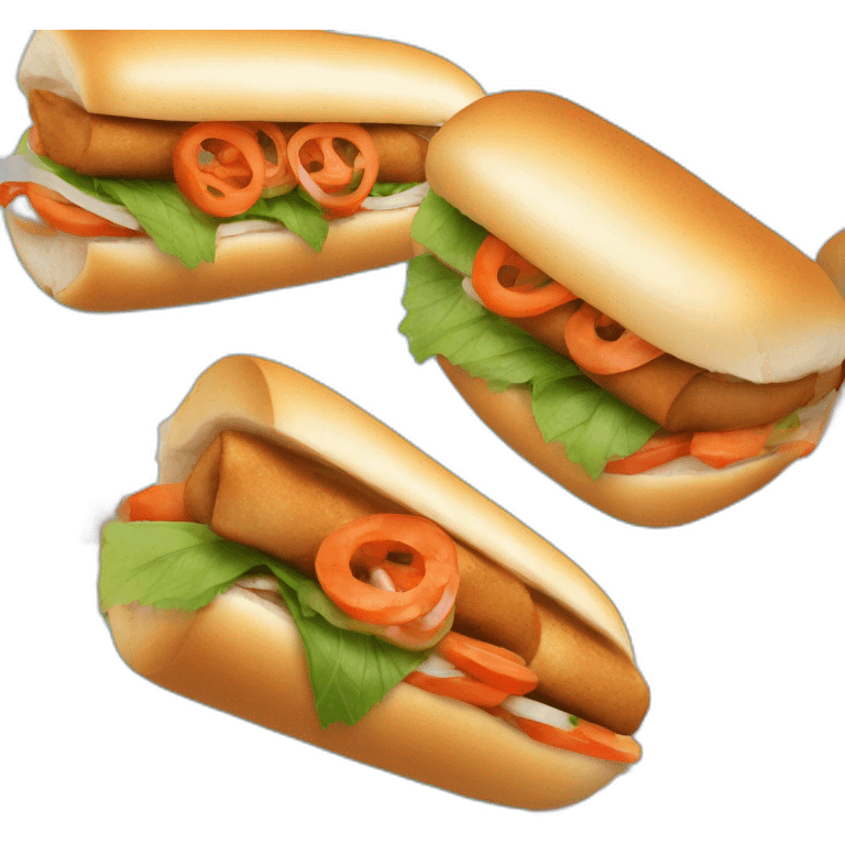 bahn mi on a hoagie roll emoji