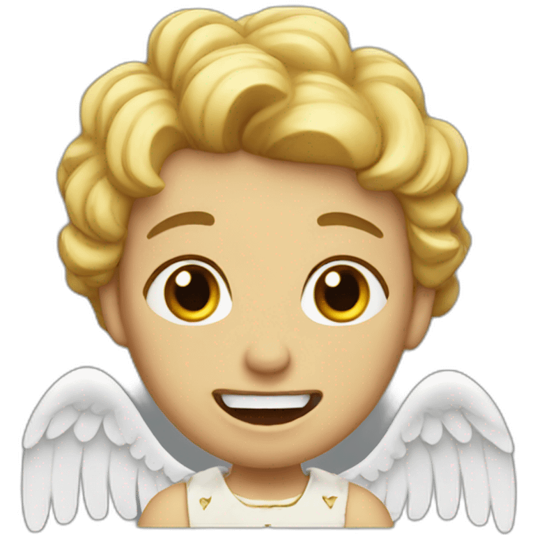 Angel with broken teeth emoji