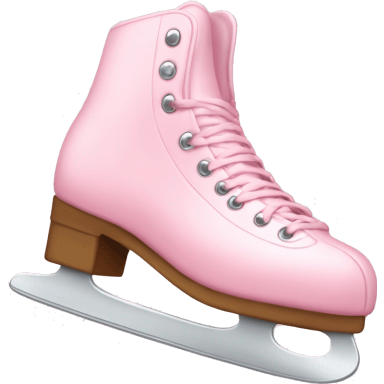 pastel pink ice skates emoji