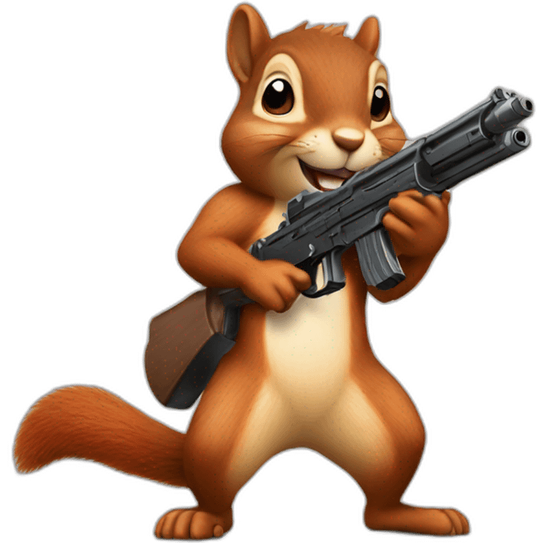 squirrel with a gun emoji