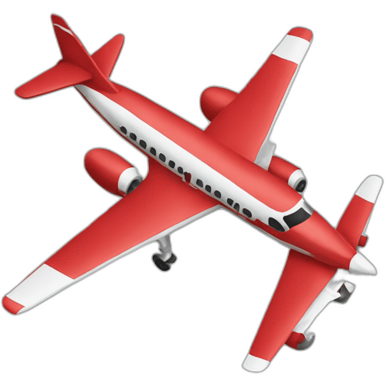 Plane red emoji