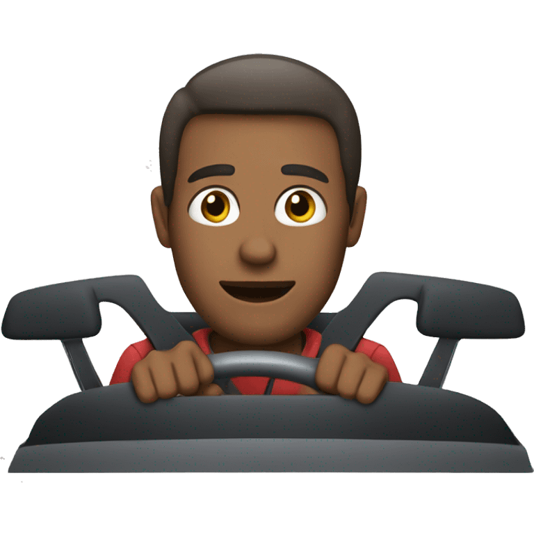 Guy driving a car  emoji