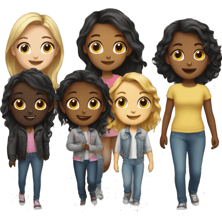 Group of girls emoji