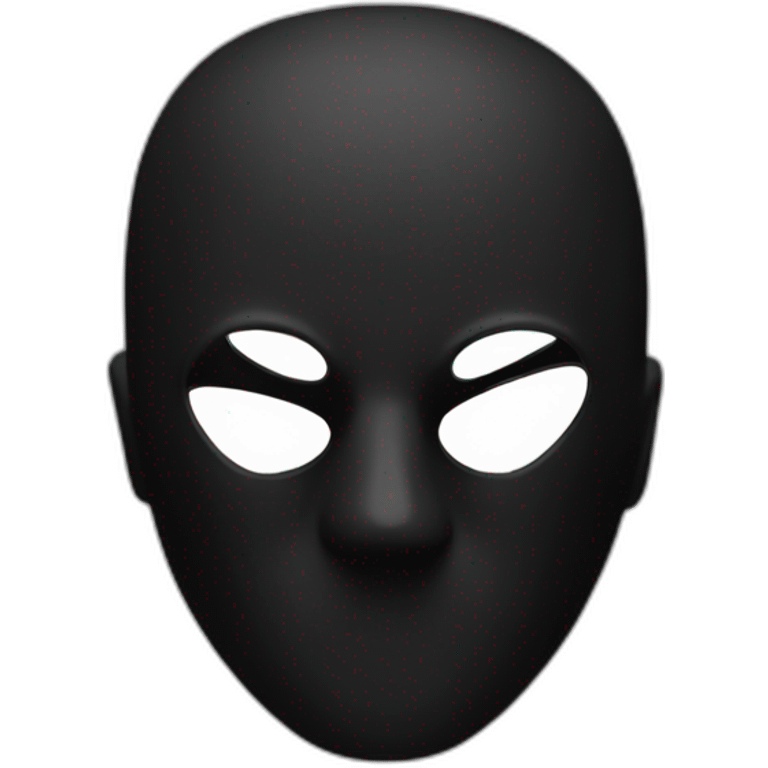 Gangster black mask emoji