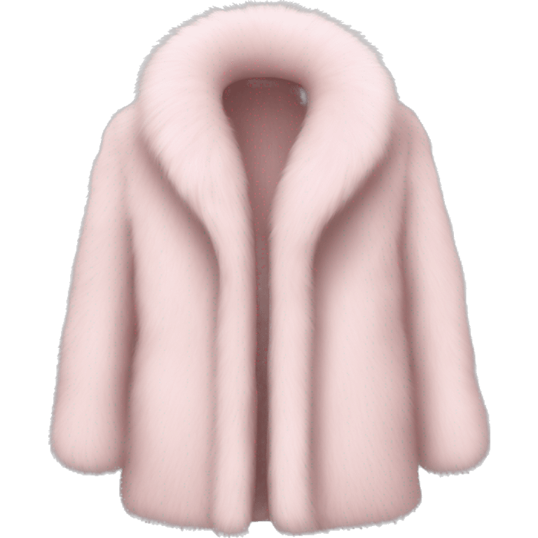 Pale pink fur coat emoji