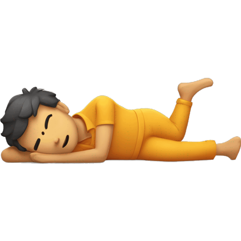 character lying with arms to the side emoji