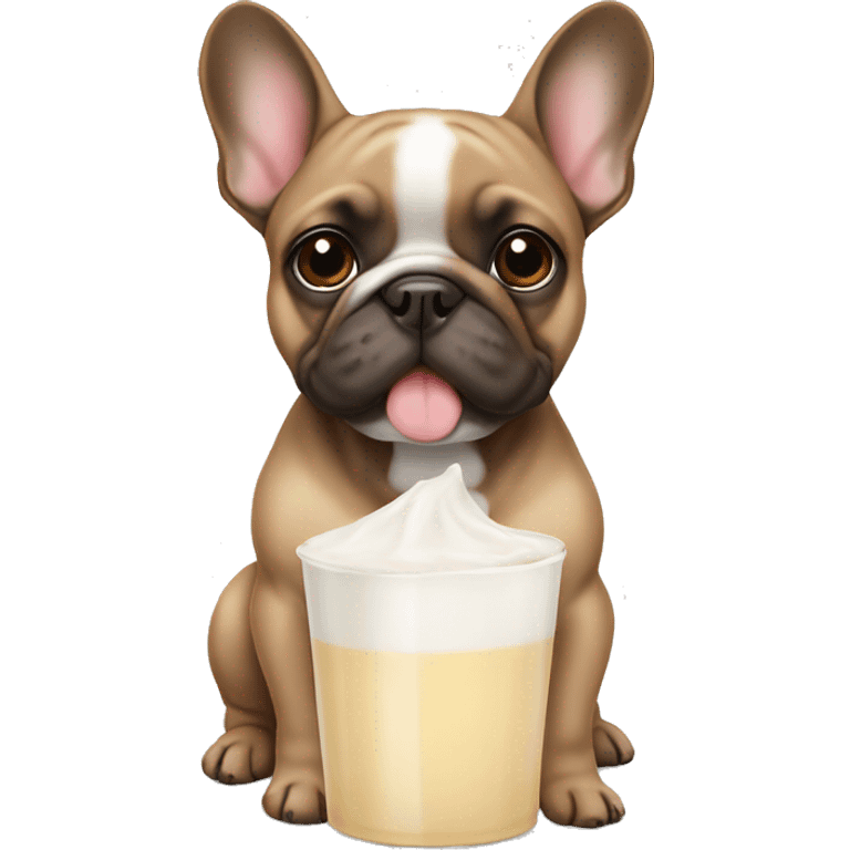 frenchie color tè con leche emoji