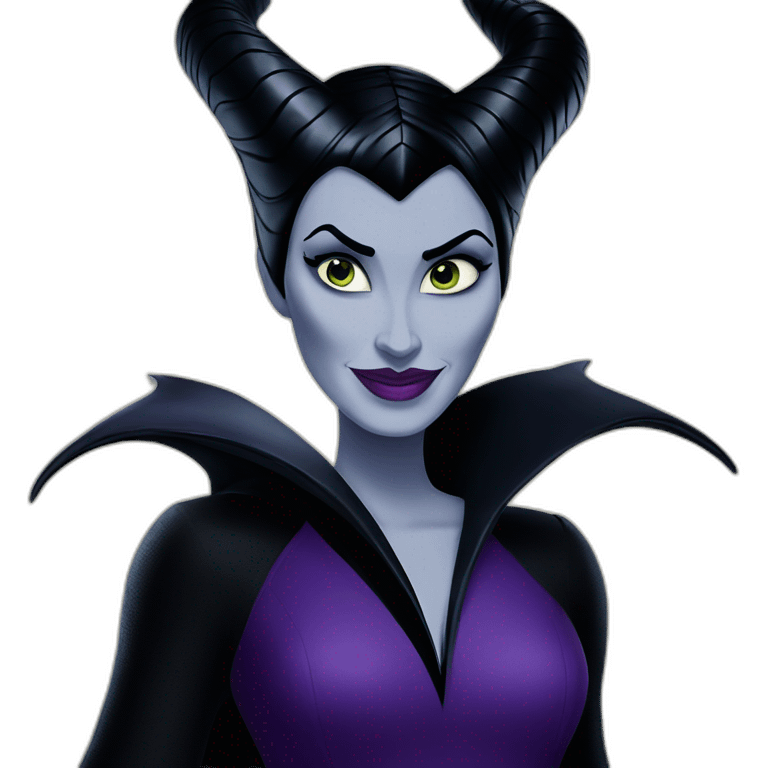 Maleficent in Disney emoji