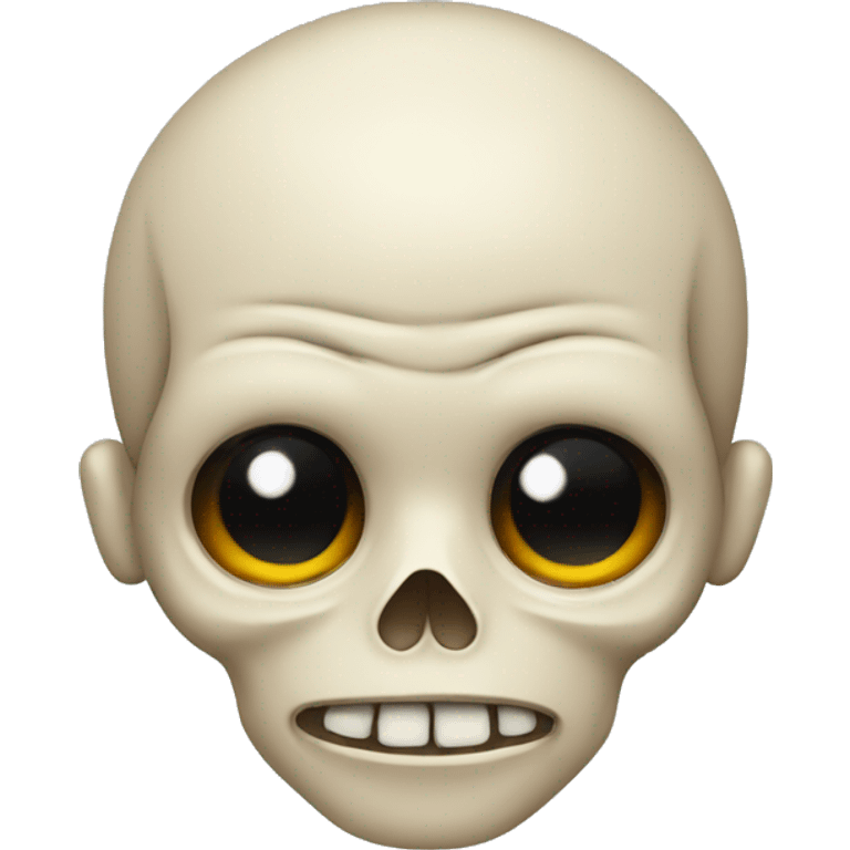 skull with raised eyebrow emoji