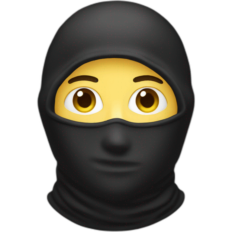 Balaclava black emoji