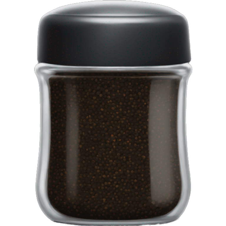 transparent black pepper shaker ? emoji