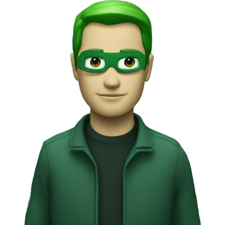 matrix agent green code lines emoji