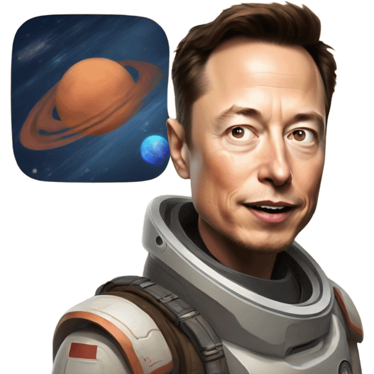 Give me an emoji of Elon Musk on Mars emoji