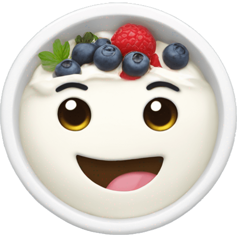 Yoghurt bowl emoji