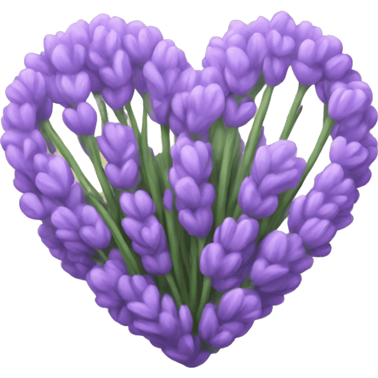 Lavender heart emoji