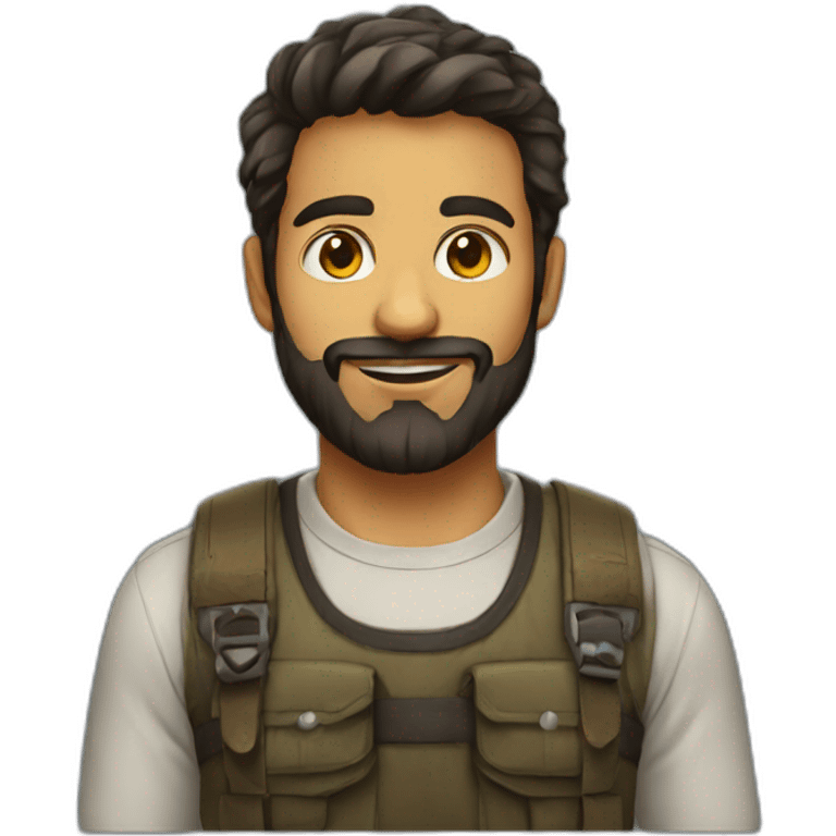 brazilian beard young developer emoji