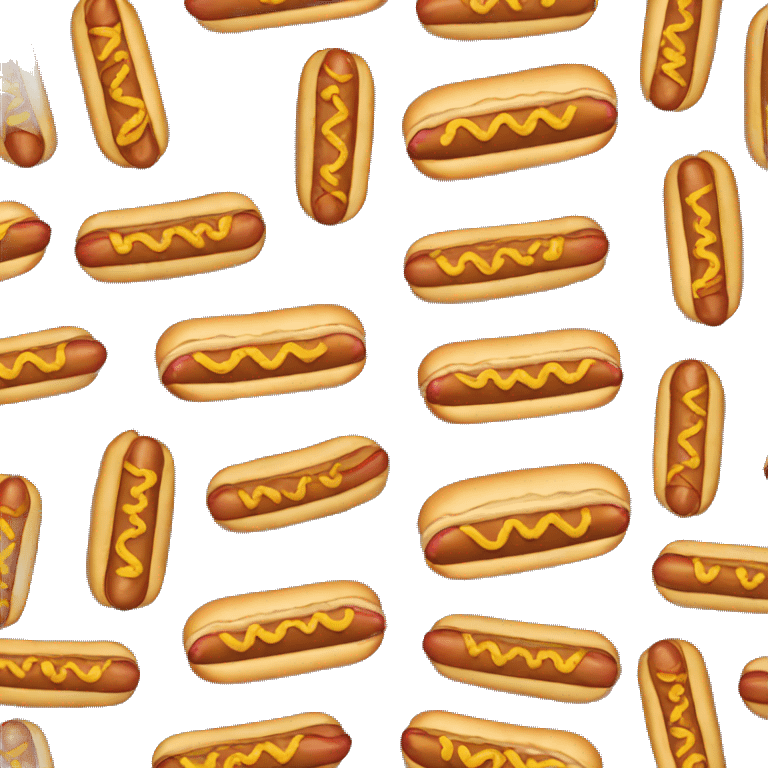 A hot dog emoji