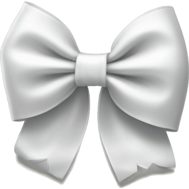 White wavy bow emoji