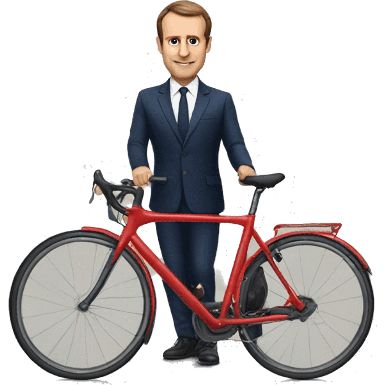 macron a vélo emoji